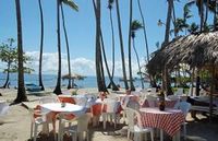 Restaurant on the beach of the Hotel BAHIA CHIQUITA - Samana - Dominican Republic